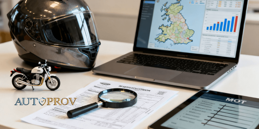 A Trader's Guide to a History Check on a Motorcycle in the UK