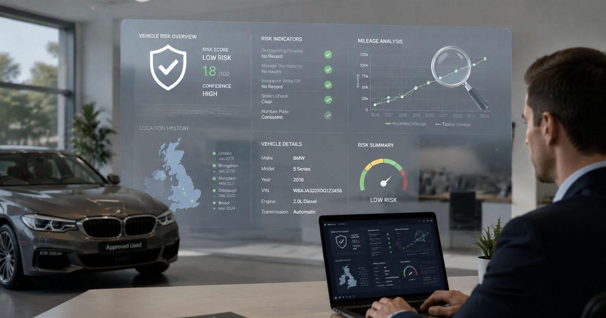 Vehicle Risk Assessment for UK Motor Trade Professionals