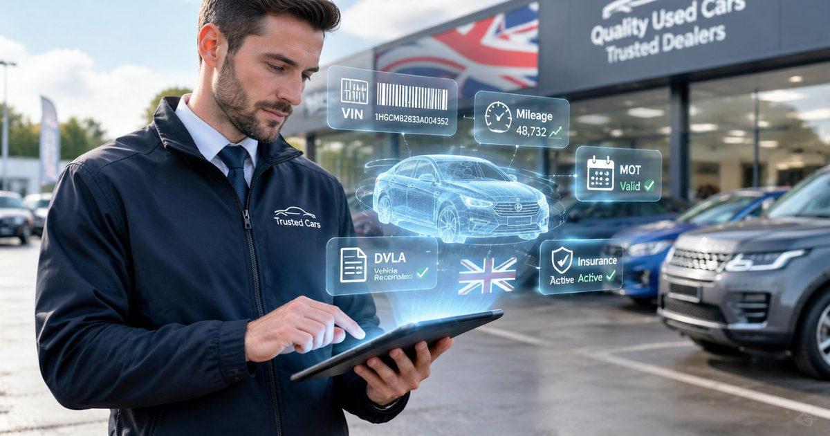 UK Vehicle History Check: A Trade Buyer's Field Guide